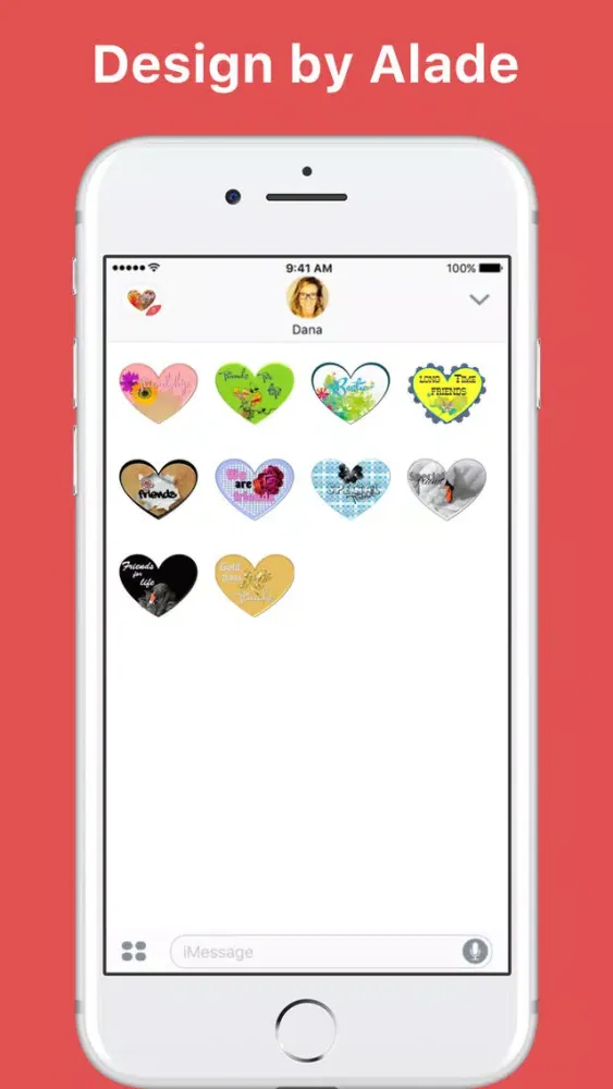 Скриншоты Friendship hearts stickers by Alade Expressions