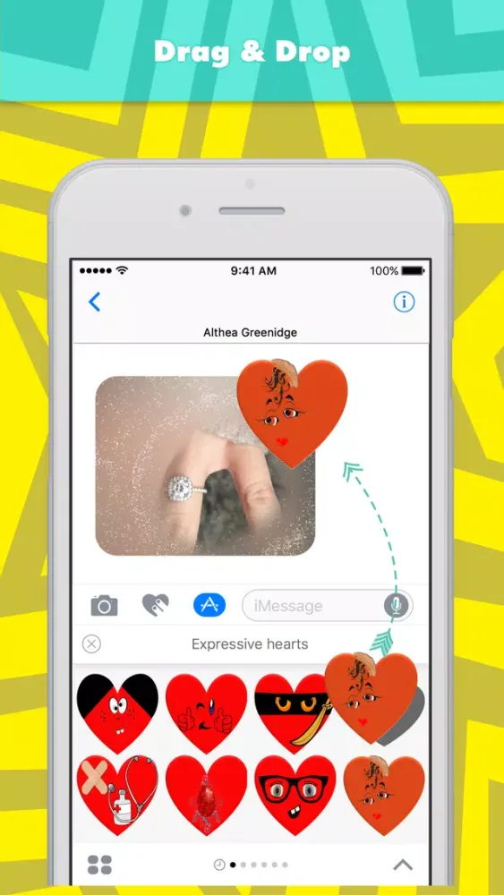 Capturas de pantalla de Expressive hearts stickers by Alade Expressions