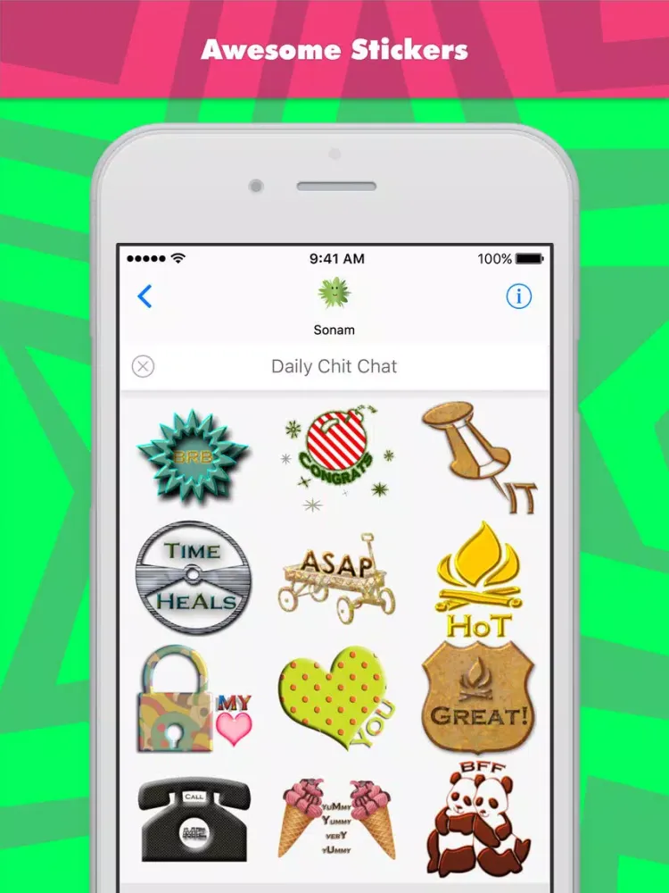 صور Daily Chit Chat stickers by Sonam iPad 