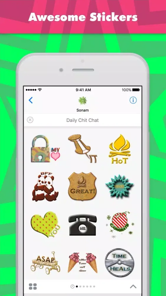 صور Daily Chit Chat stickers by Sonam