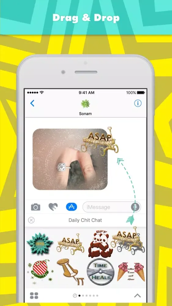 صور Daily Chit Chat stickers by Sonam