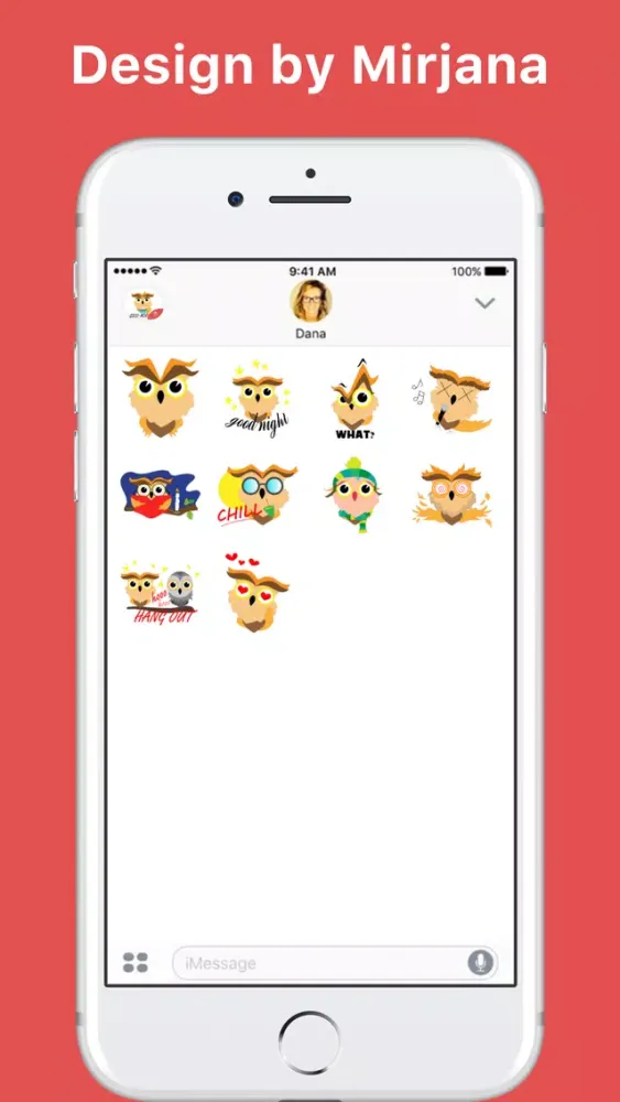 Screenshot di Owl's Emotions stickers by Mirjana Antonijevic