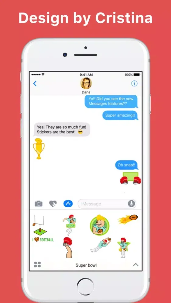 Скриншоты 2017 American Football stickers for iMessage