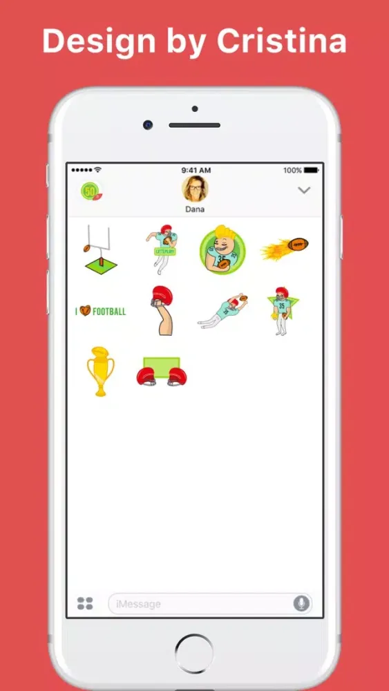 Скриншоты 2017 American Football stickers for iMessage