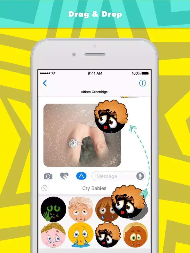 Cry Babies stickers by Alade Expressions iPad  স্ক্রিনশট