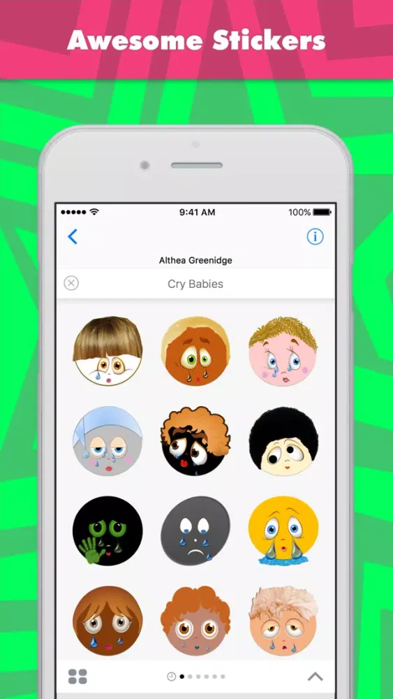 Cry Babies stickers by Alade Expressions স্ক্রিনশট