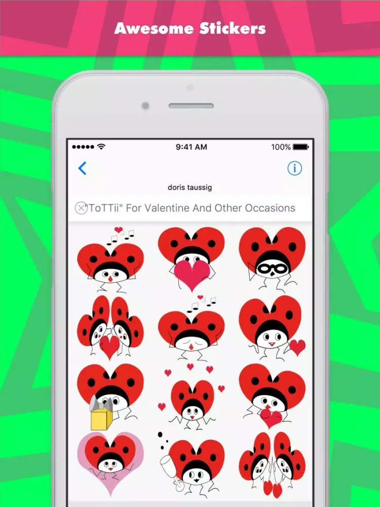 Capturas de tela do Love with HappyTottii for all occassion stickers iPad 