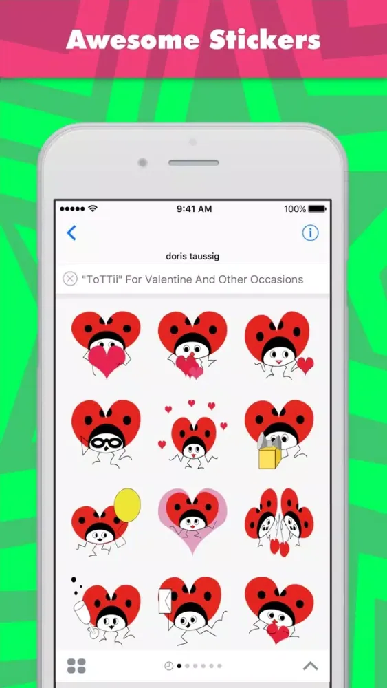 Capturas de tela do Love with HappyTottii for all occassion stickers