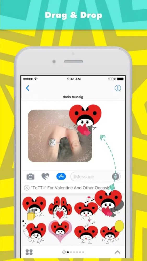 Capturas de tela do Love with HappyTottii for all occassion stickers