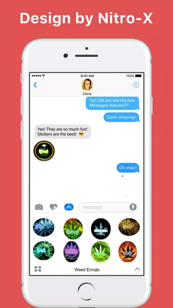Zrzuty ekranu Weed Emojis stickers by Nitro-X