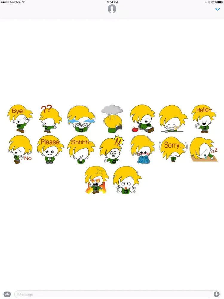 Ảnh chụp màn hình của Mr. Jay stickers by Javier Clem iPad 