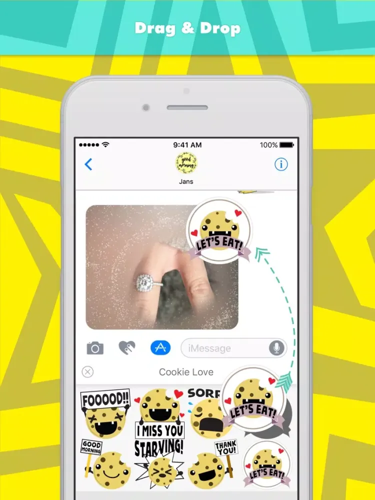 Скриншоты Cookie Love stickers by jans iPad 