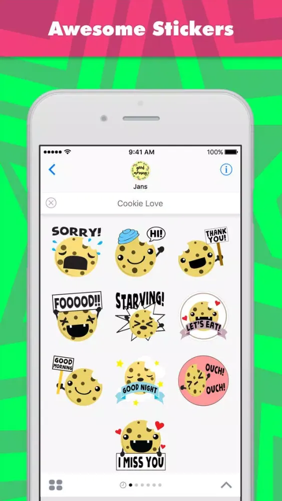 Скриншоты Cookie Love stickers by jans