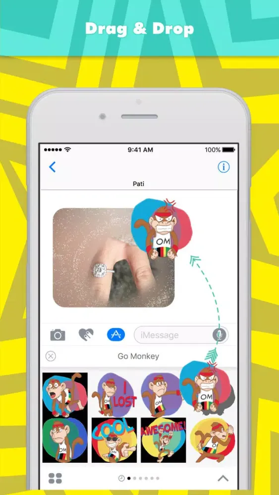 Go Monkey stickers by Partyapp Screenshots