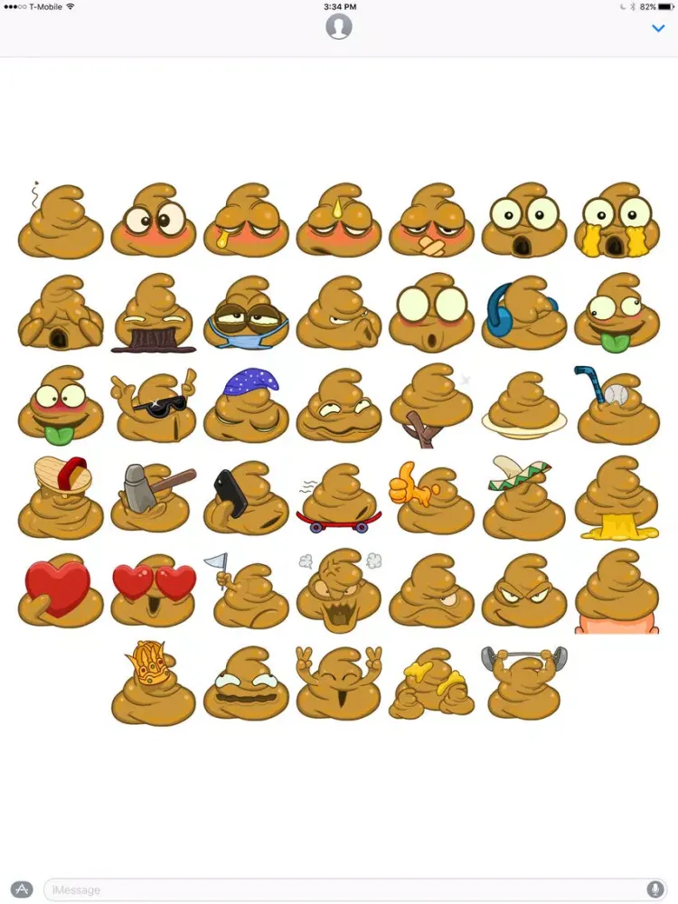 Zrzuty ekranu Poop Emoji stickers by moeza iPad 