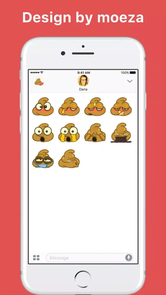 Zrzuty ekranu Poop Emoji stickers by moeza