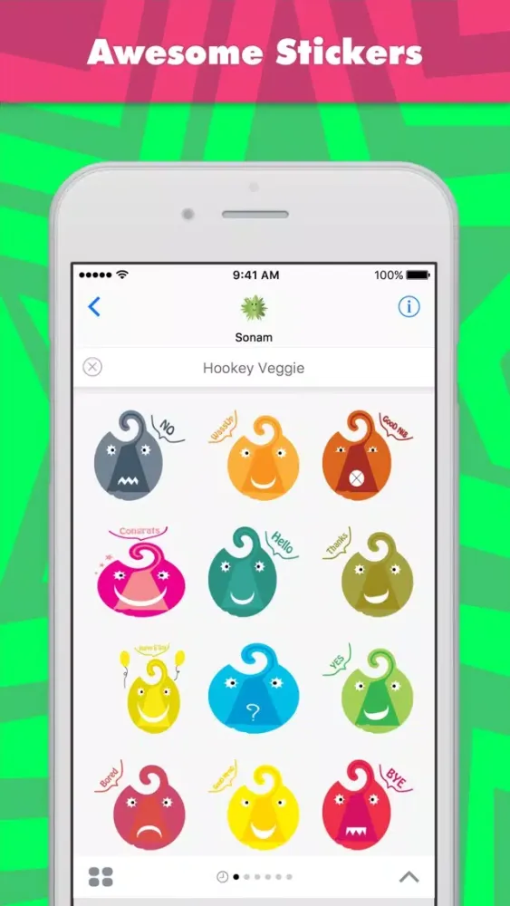 تصاویر Hookey Veggie stickers by Sonam