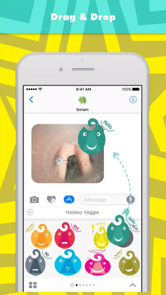 تصاویر Hookey Veggie stickers by Sonam