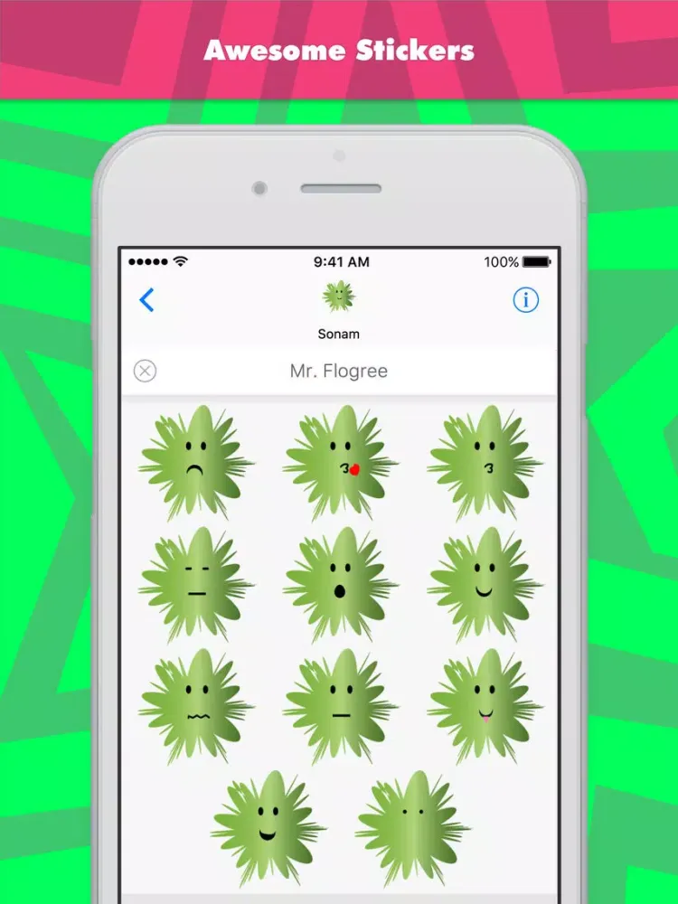 Mr. Flogree stickers by Sonam iPad  スクリーンショット
