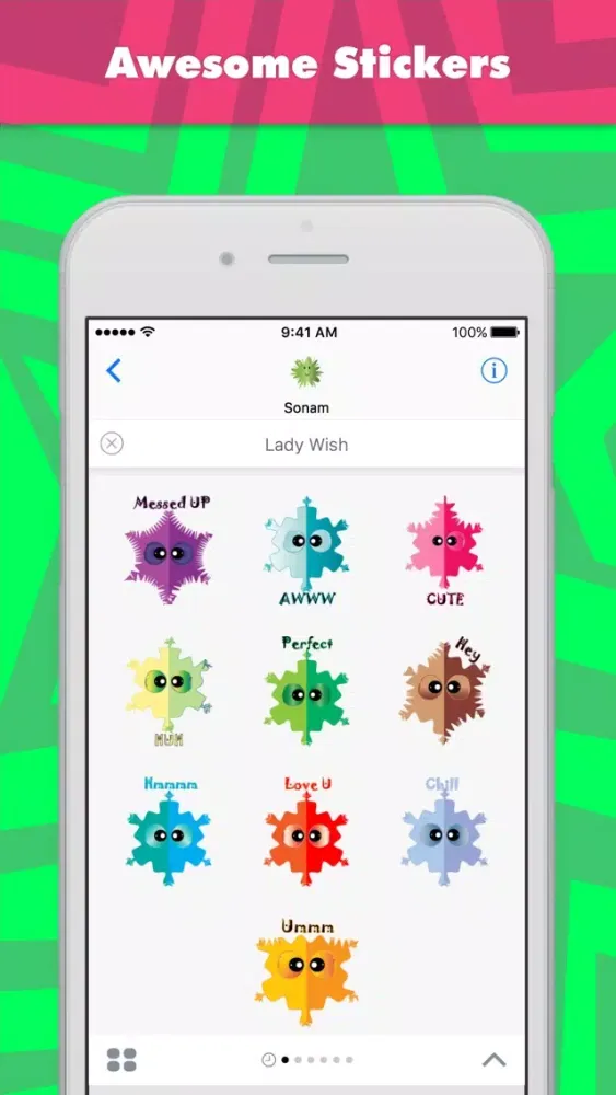 Screenshot di Lady Wish stickers by Sonam