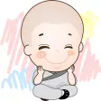 Cute Little Monks stickers by The Swing