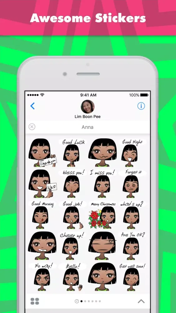 تصاویر Anna stickers by wenpei