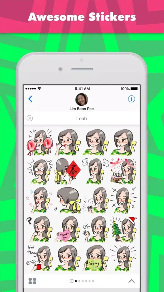 Leah stickers by wenpei 스크린샷