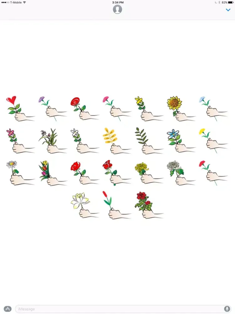Captures d'écran de Give you a flower stickers by wenpei iPad 