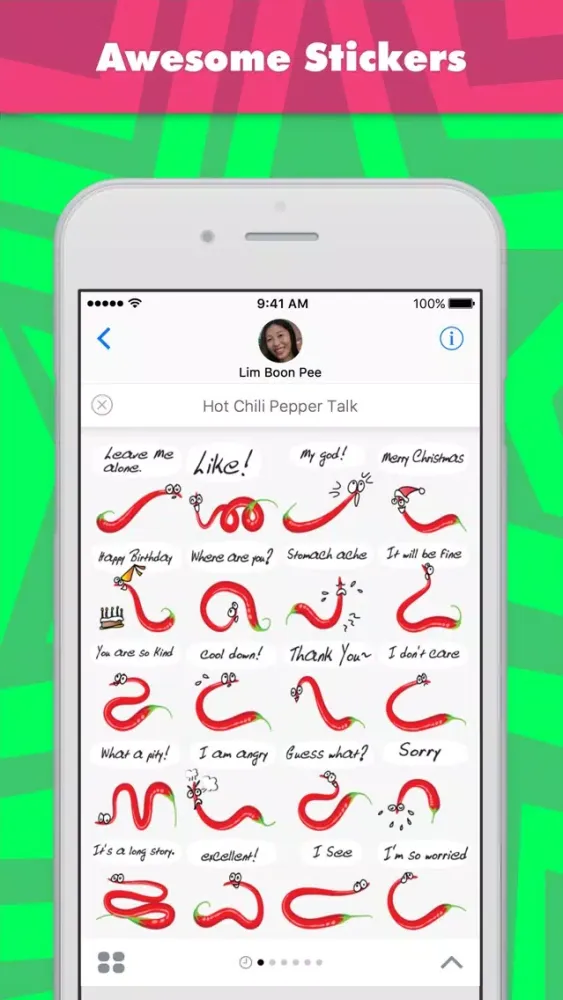 تصاویر Hot Chili Pepper Talk stickers by wenpei