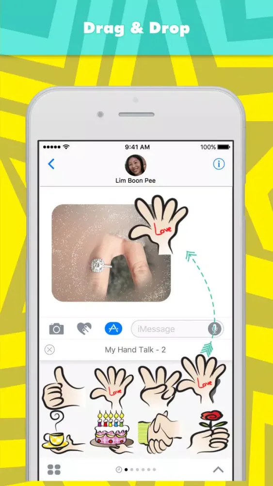 My Hand Talk - 2 stickers by wenpei应用截图