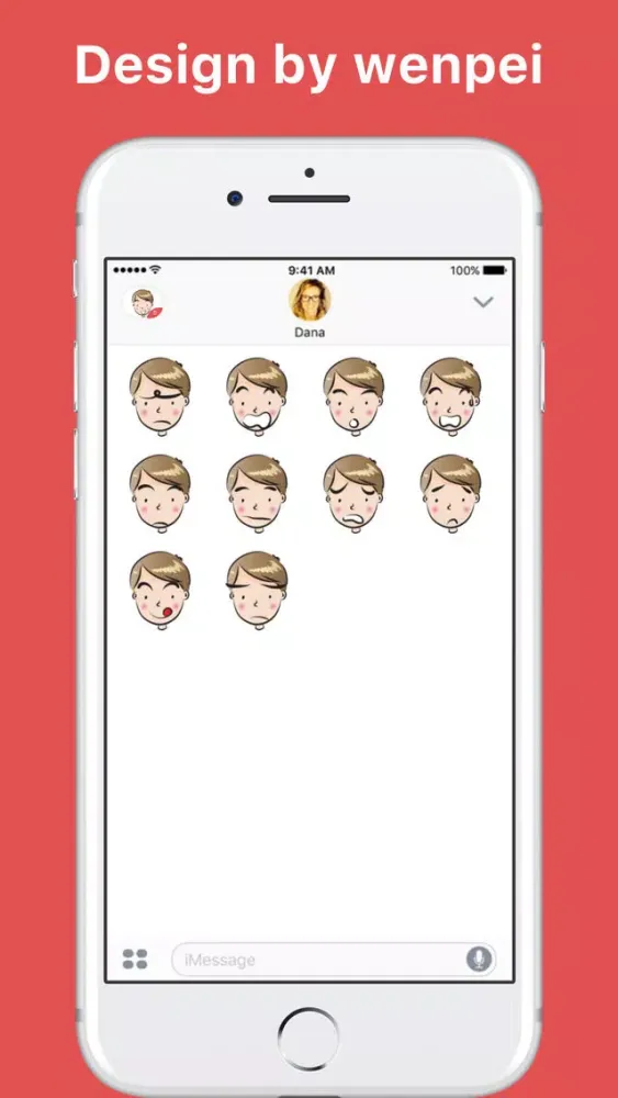 تصاویر Small Eye Man stickers by wenpei