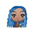 Blue Hair Beauty stickers by wenpei Blue Hair Beauty stickers by wenpei