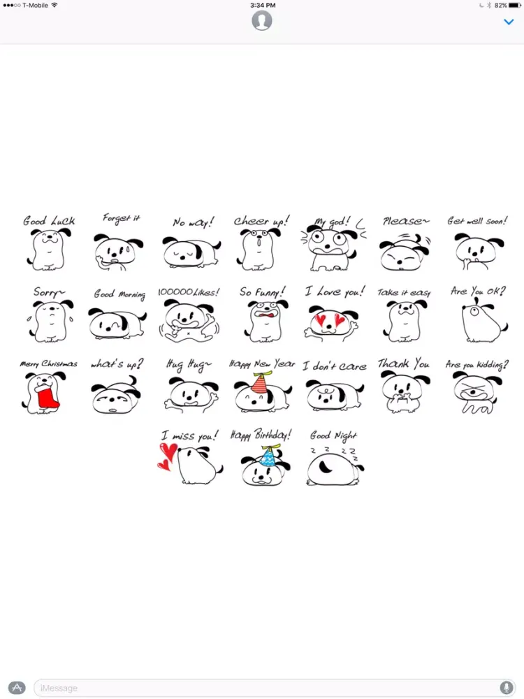 Zrzuty ekranu Fat Puppy stickers by wenpei iPad 