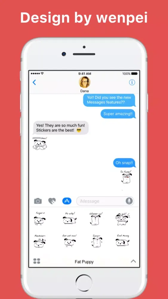 Zrzuty ekranu Fat Puppy stickers by wenpei