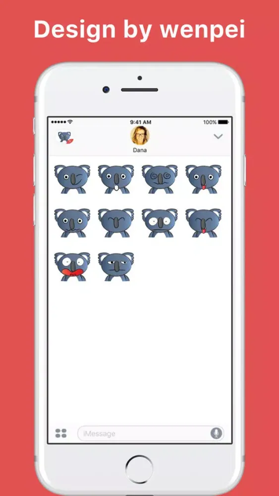 Capturas de tela do Round Round Koala Bear stickers by Lim Boon Pee