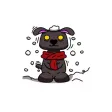 Pup The Cute Puppy stickers by Poedil