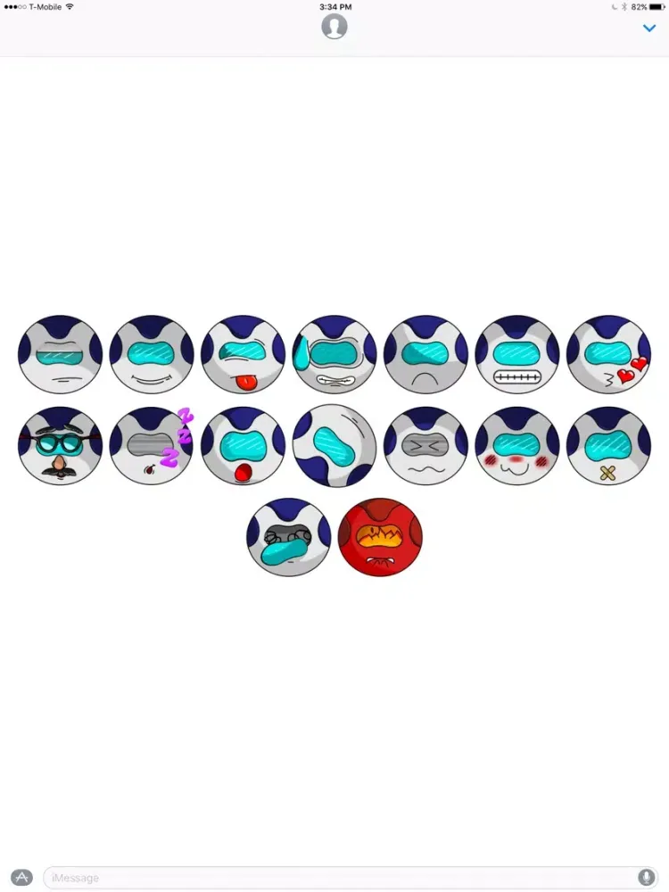 Alpha Emoticon stickers by Poedil iPad  سکرین شاٹس