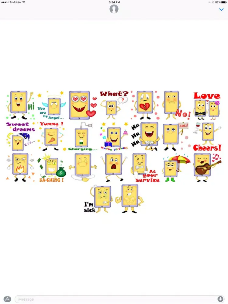 Capturas de tela do Sweety The Smartphone stickers iPad 