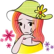 Beauty In a Hat stickers by wenpei Beauty In a Hat stickers by wenpei