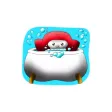 Marshmallow Penguin Pengy stickers by Poedil Marshmallow Penguin Pengy stickers by Poedil