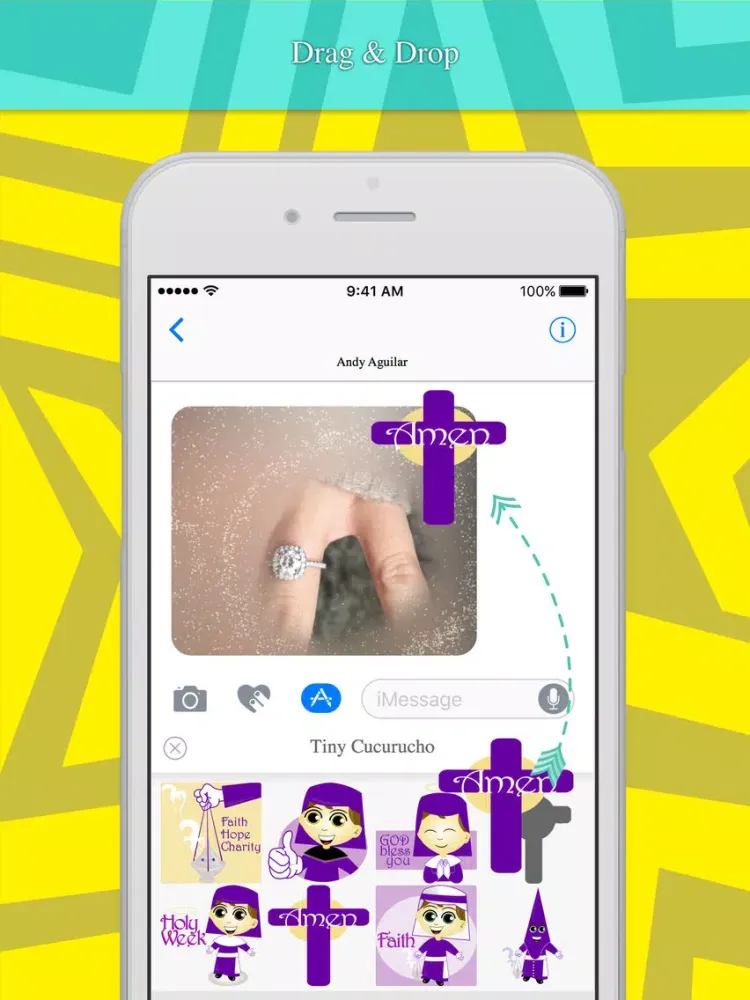 Capturas de tela do Tiny Cucurucho stickers for iMessage iPad 