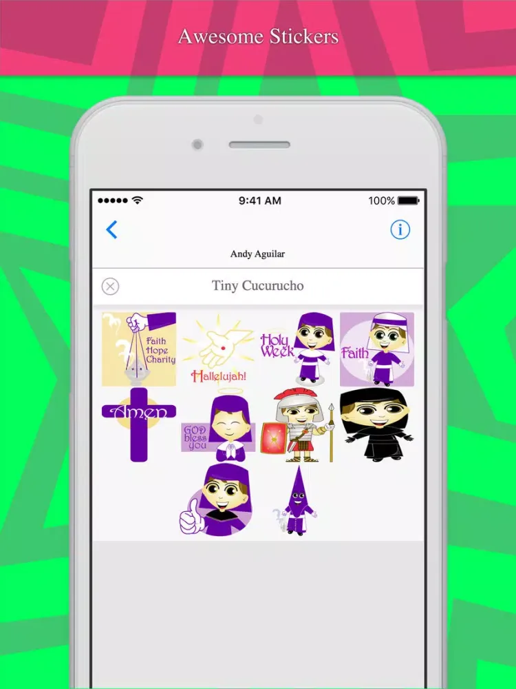 Capturas de tela do Tiny Cucurucho stickers for iMessage iPad 