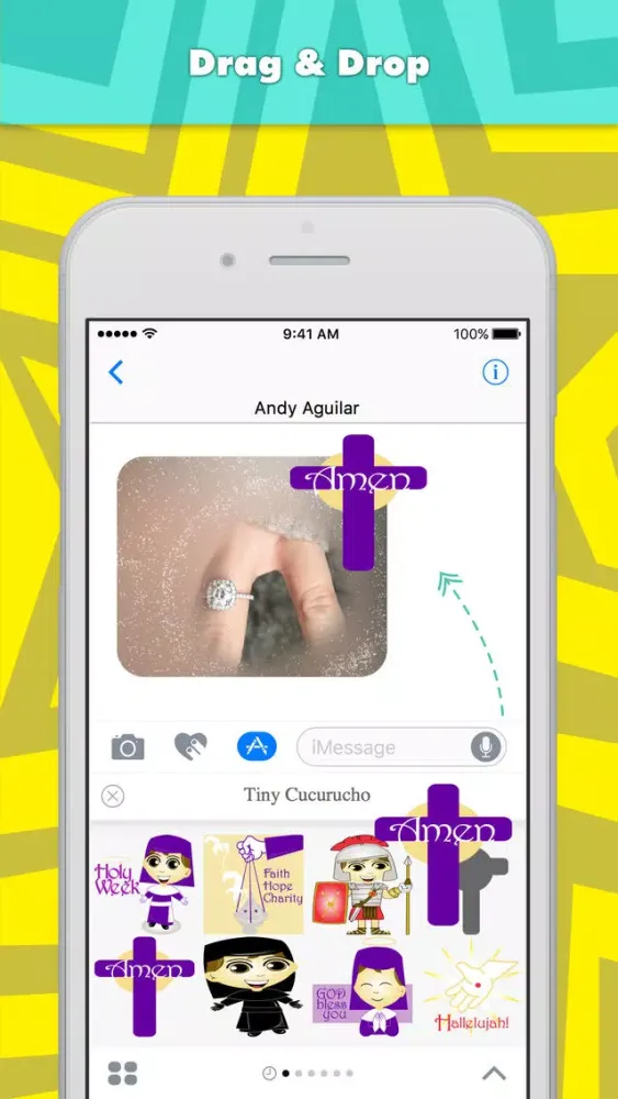 Capturas de tela do Tiny Cucurucho stickers for iMessage