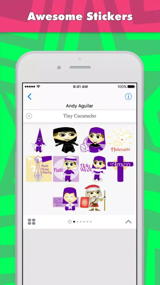 Capturas de tela do Tiny Cucurucho stickers for iMessage