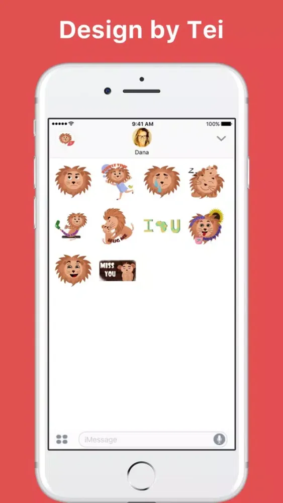 Lion stickers by Tei Tai應用截圖