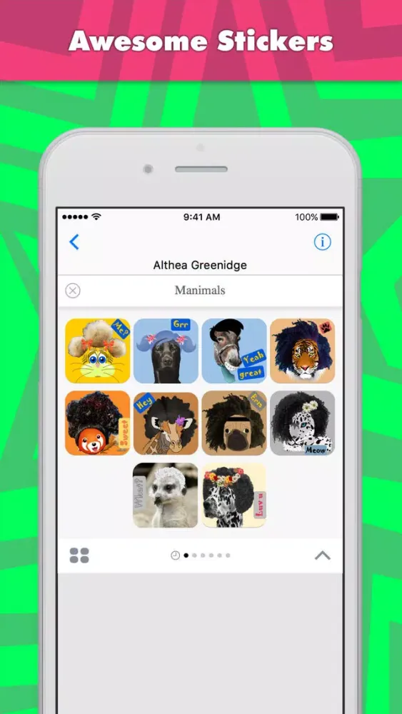 Manimals stickers by Alade Expressions Screenshots