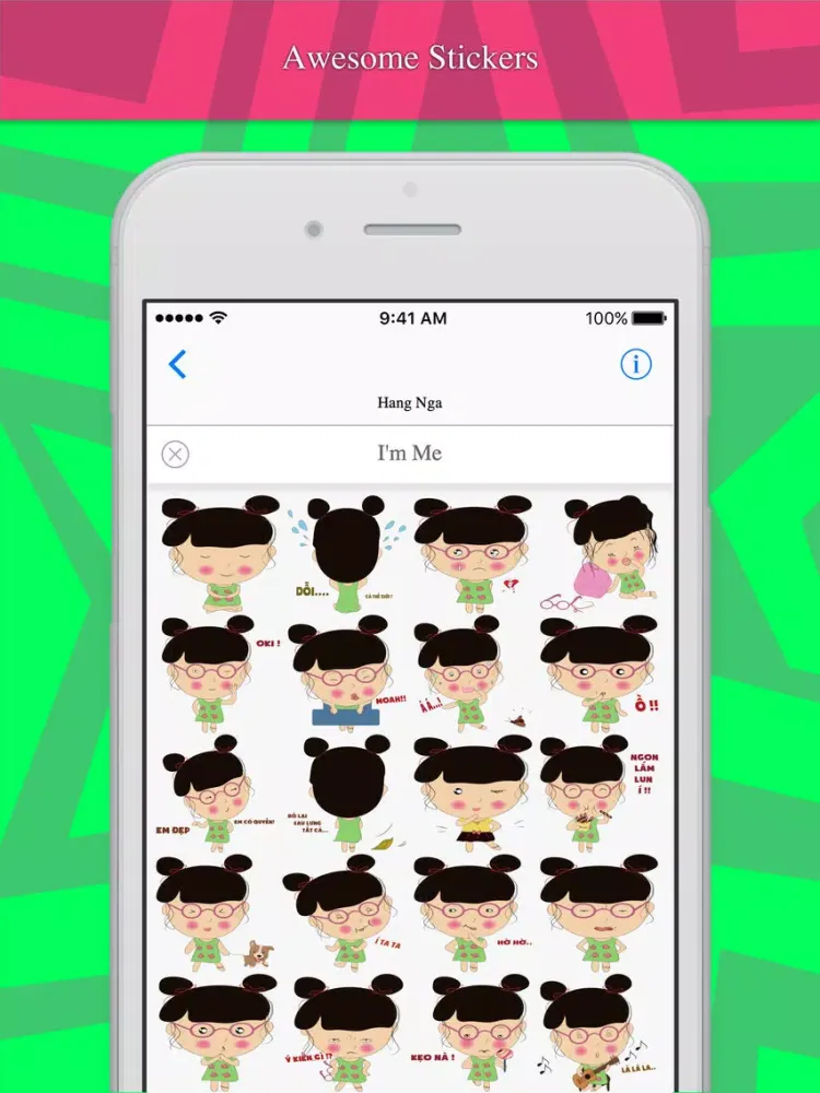 I'm Me stickers by Hanna iPad  スクリーンショット