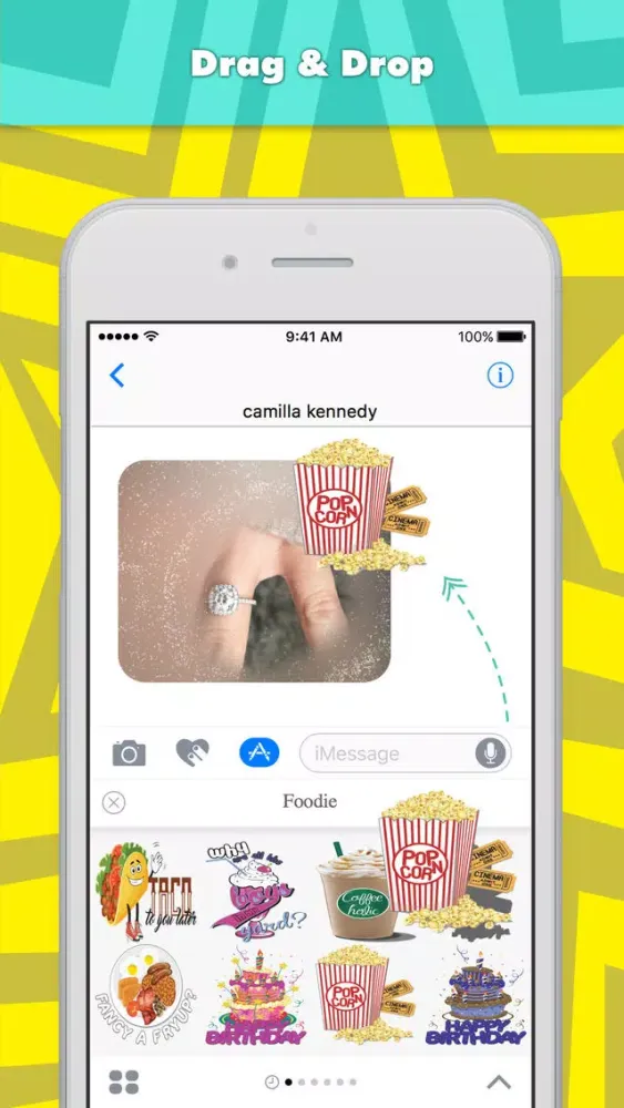 Foodie stickers by camilla kennedy سکرین شاٹس