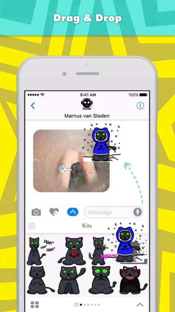 Capturas de tela do Kita stickers by Poedil