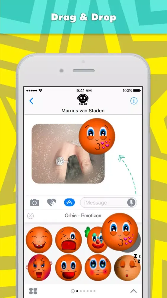 Ảnh chụp màn hình của Orbie - Emoticon stickers by Poedil